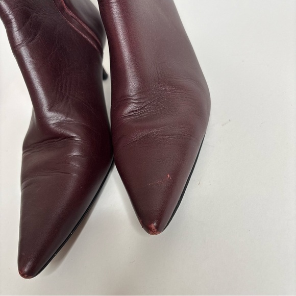 ANINE BING Stella Ankle Boot Burgundy Size 40 - Picture 8 of 12